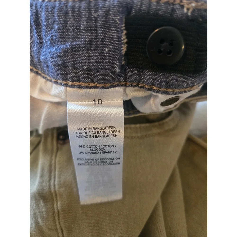 Lucky Brand Boys Authentic Skinny Stretch Khaki Pants Size 10 Adjustable Waist